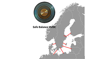 Map of Sweden and cable transitions